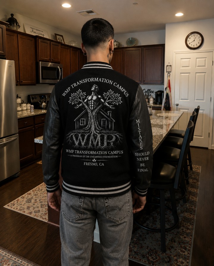 WMP Transformation Campus jacket — Mistakes should never be final
